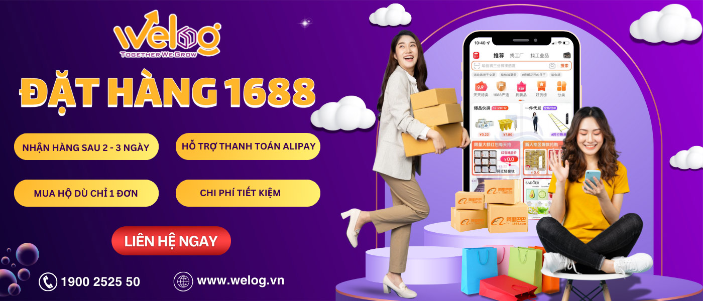 WeLog Logistics - Dịch vụ mua hộ hàng hoá 1688.com uy tín, giá rẻ