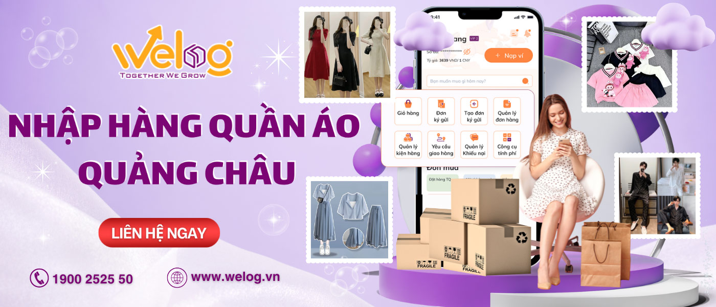 Nhập nguồn hàng quần áo Quảng Châu giá tốt tại WeLog