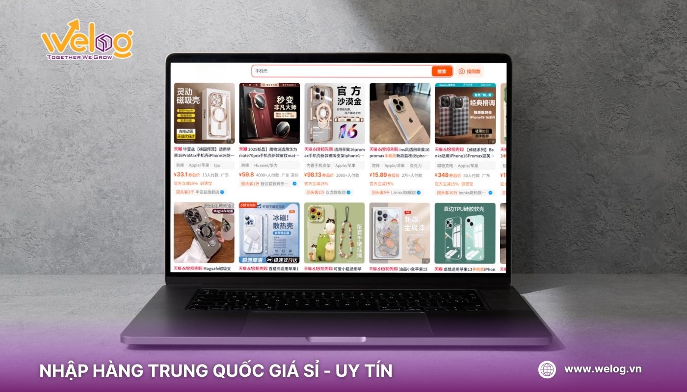 Link nguồn sỉ ốp điện thoại Quảng Châu trên Tmall