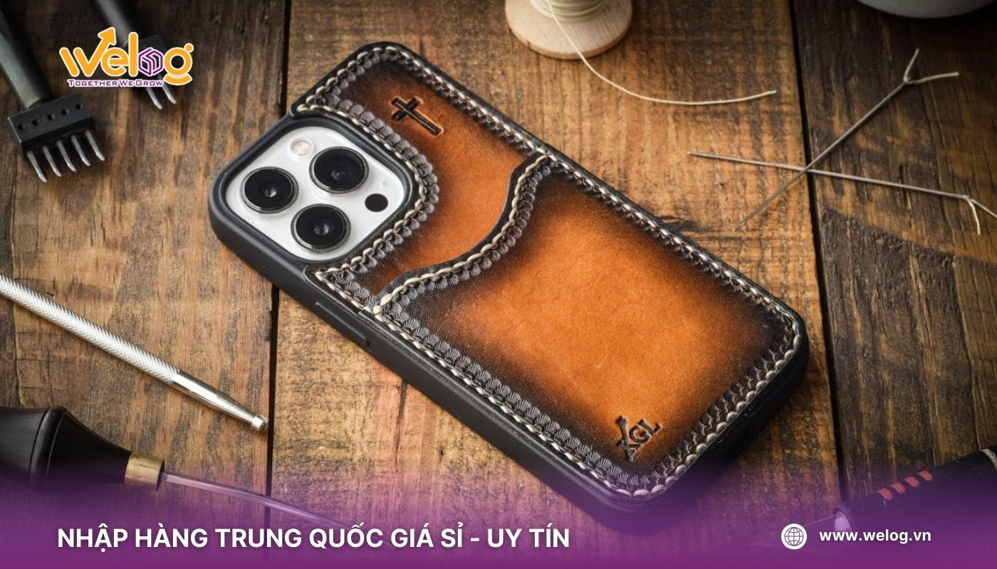 Ốp lưng điện thoại vải da 
