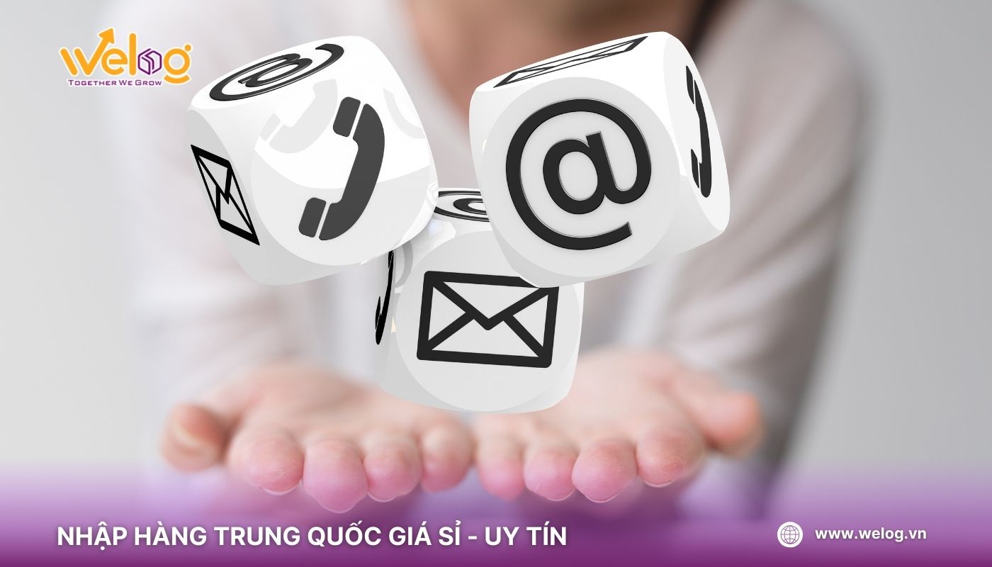 Liên hệ đến nhân viên của WeLog để sử dụng dịch vụ đặt hộ hàng Alibaba