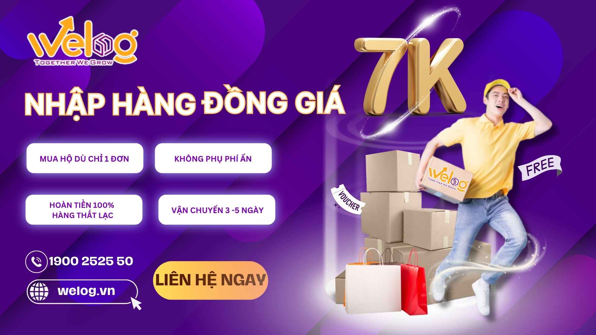 Mua hàng Trung Quốc qua trung gian WeLog