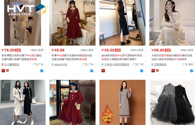50+ Link order váy đầm, chân váy Taobao Quảng Châu đẹp nhất 2024