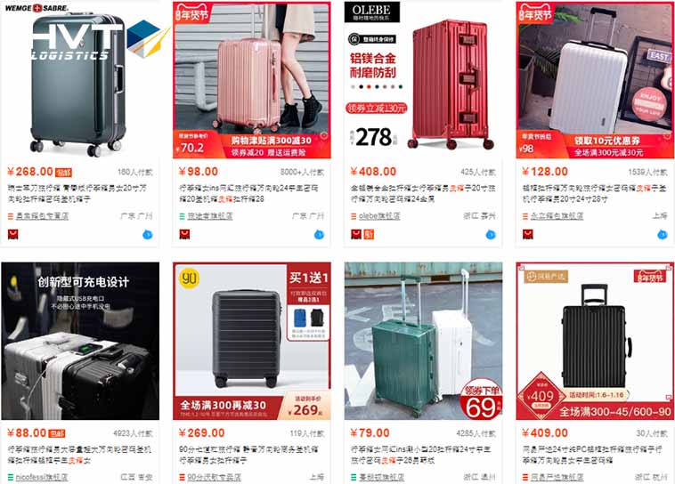Mua vali Taobao giá rẻ với WeLog