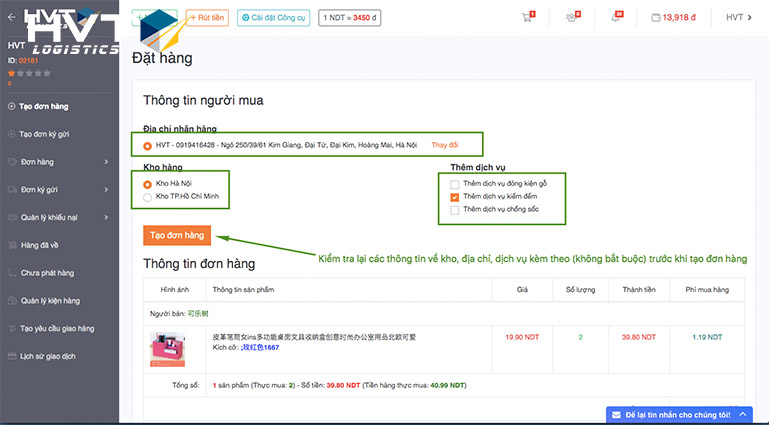 Quy trình order văn phòng phẩm taobao Quy trình order văn phòng phẩm taobao
