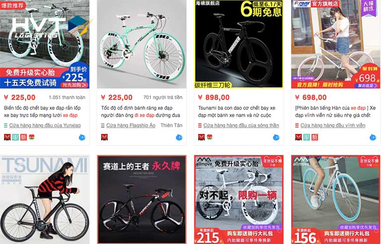 Link shop mua xe đạp taobao