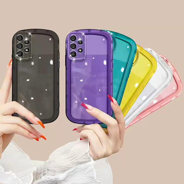 Ốp lưng Samsung bằng nhựa trong nhiều màu nhẹ nhàng, đơn giản