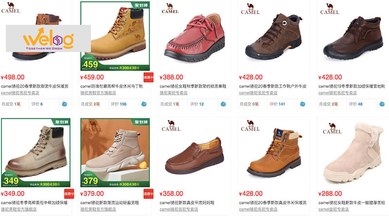 Camel là một trong các hãng giày nội địa Trung Quốc chất lượng