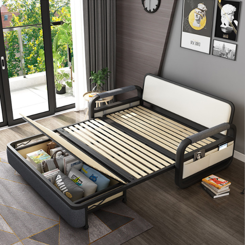 Một chiếc giường có thể chứa rất nhiều đồ giúp tiết kiệm diện tích