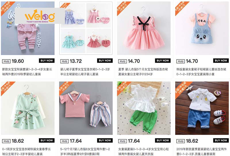 Nhập hàng quần áo trẻ em Quảng Châu