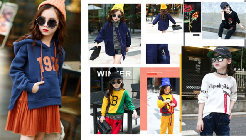 Quần áo trẻ em Trung Quốc với nhiều kiểu dáng thời trang, giá cả lại rất phải chăng