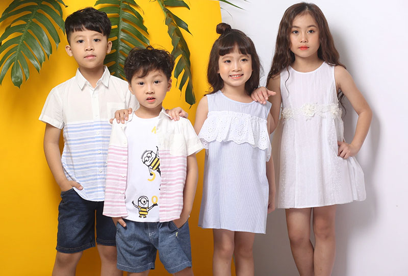 Quần áo trẻ em giữa nam và nữ ở Trung Quốc có sự khác biệt nhất định