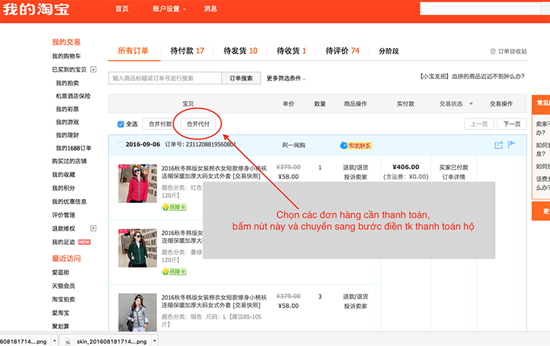 Mua hàng tại Taobao.com gặp rào cản ngôn ngữ và không đa dạng phương thức thanh toán hộ