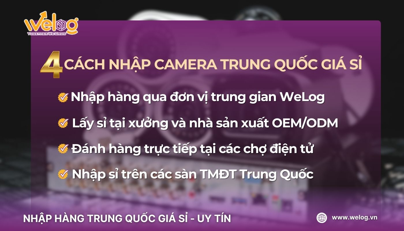 04 cách lấy sỉ nguồn hàng camera IP nội địa Trung Quốc