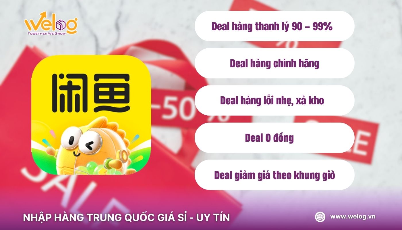Các loại deal mua hàng cần lưu ý khi áp dụng cách tìm deal Xianyu Các loại deal phổ biến trên Xianyu