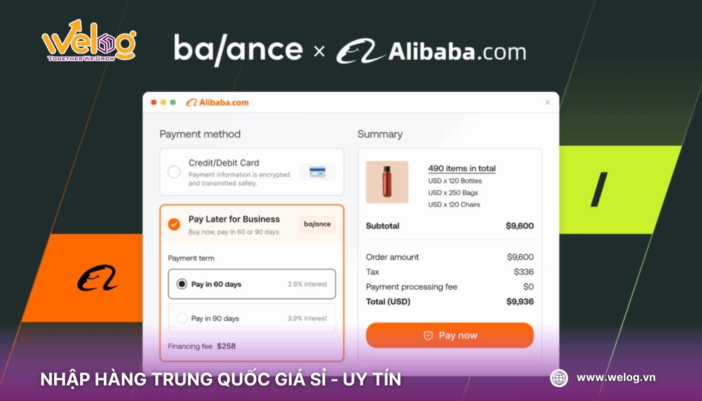 Các loại phí quan trọng khi thanh toán trên Alibaba