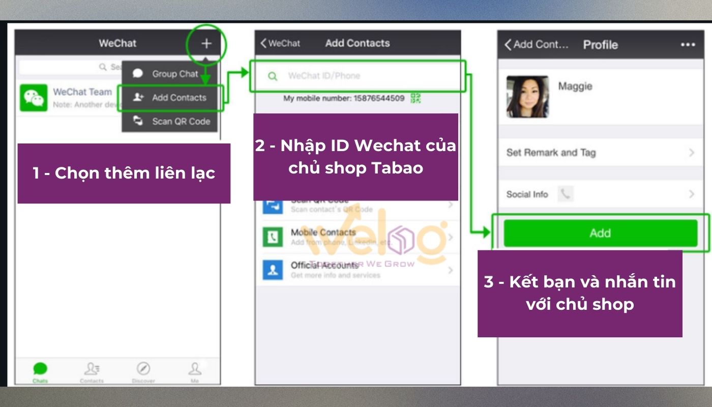 Cách trả giá trên Taobao 1688 Tmall qua app Wechat