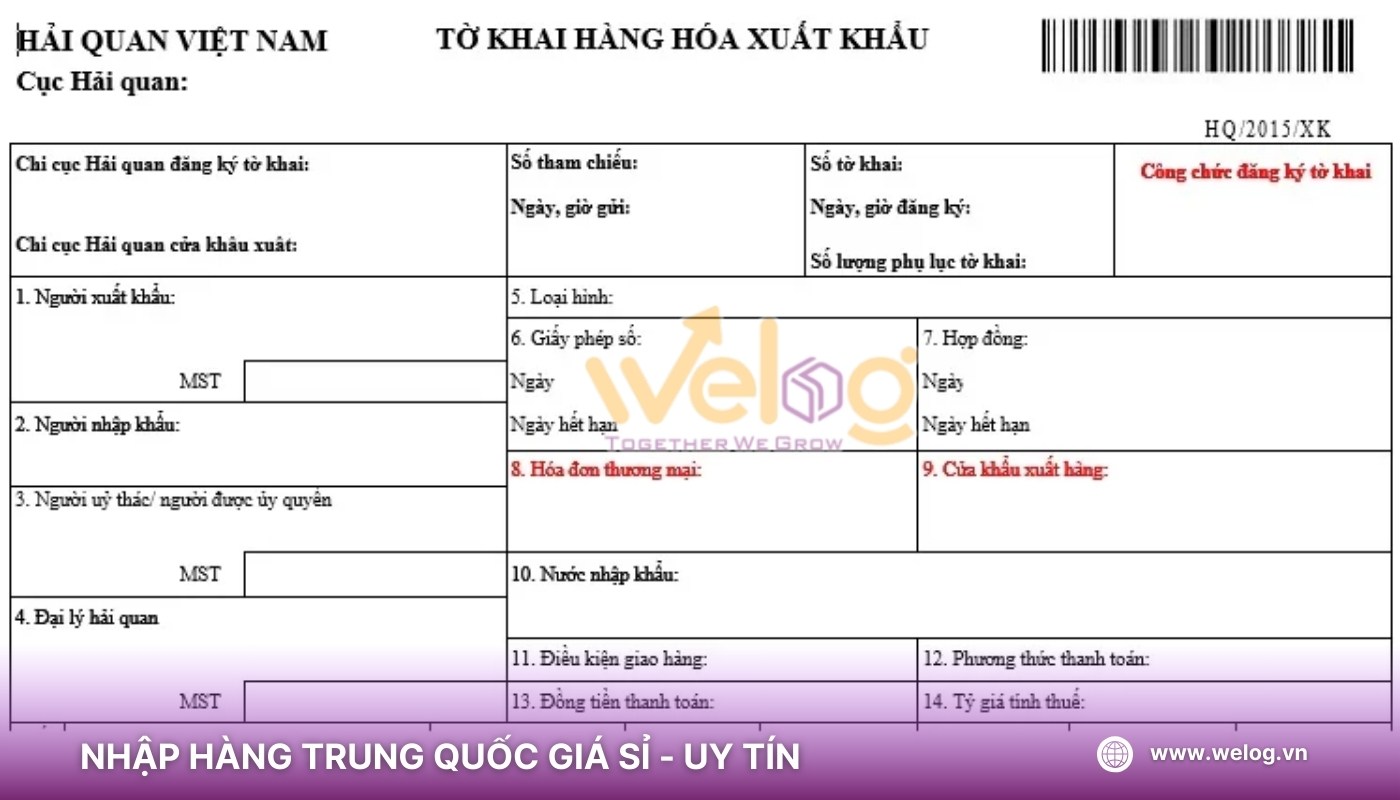 Bộ hồ sơ và tờ khai hải quan để nhập khẩu đồ chơi từ Trung Quốc