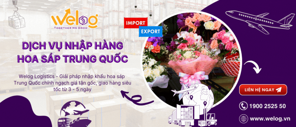 Welog Logistics nhận order hoa sáp chất lượng với giá gốc tận xưởng