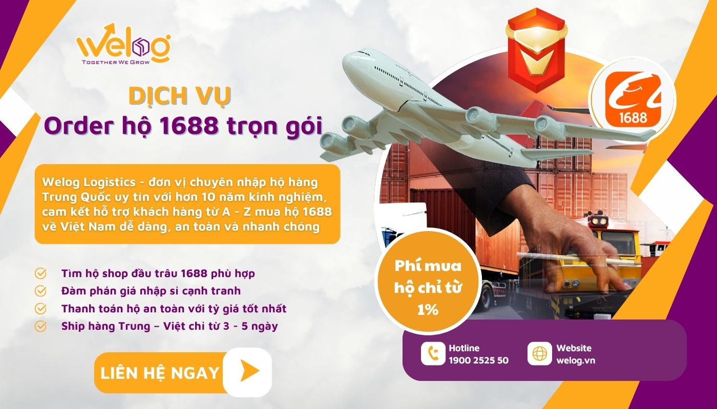 Mua hàng shop đầu trâu trên 1688 dễ dàng cùng Welog