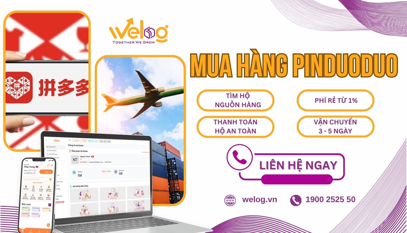 Dịch vụ order Pinduoduo trọn gói của Welog