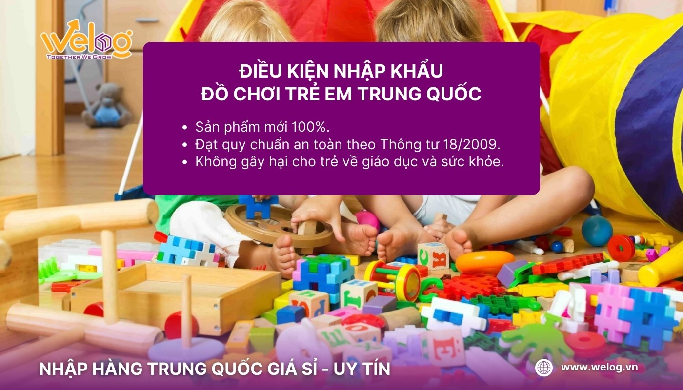 Điều kiện và quy định kiểm định khi nhập khẩu đồ chơi trẻ em