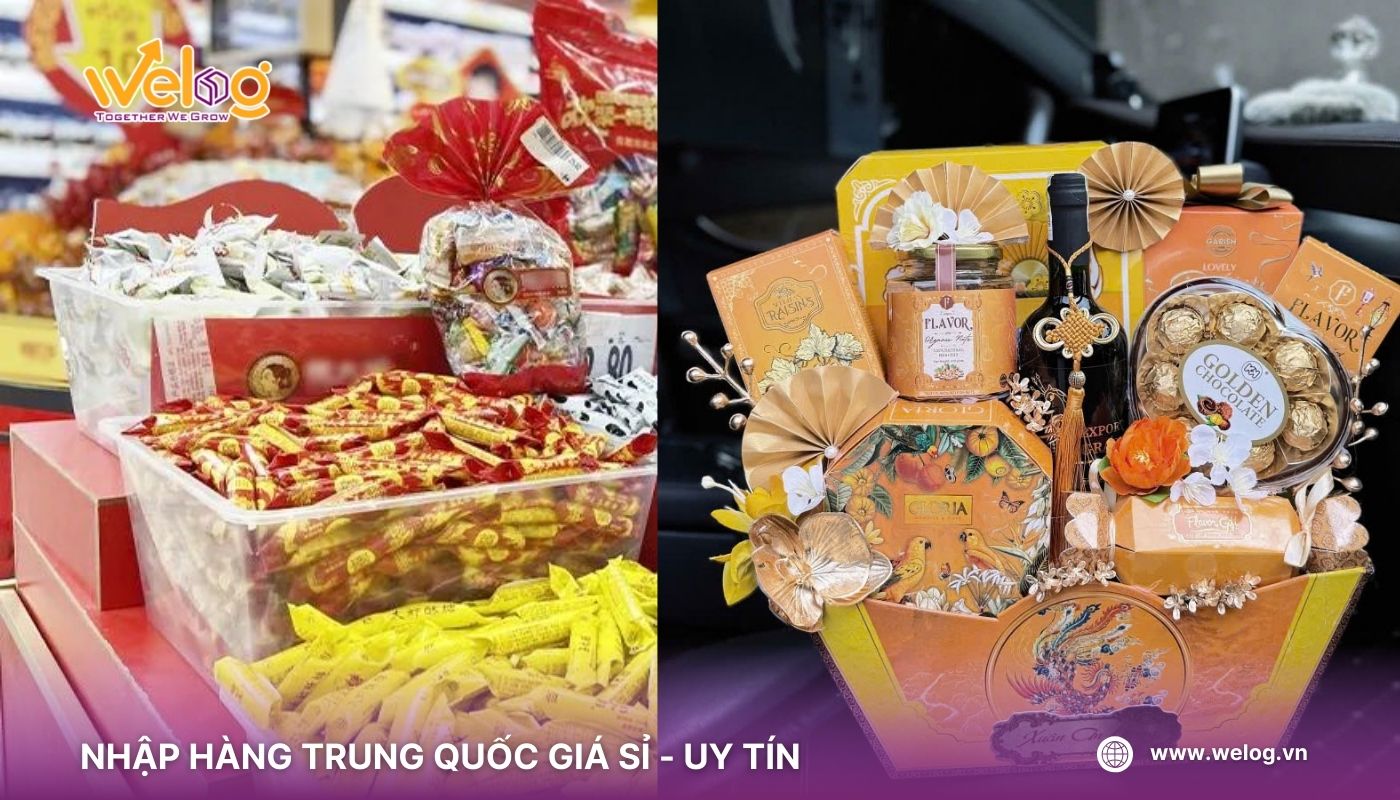 Nhập bánh kẹo về kinh doanh Tết