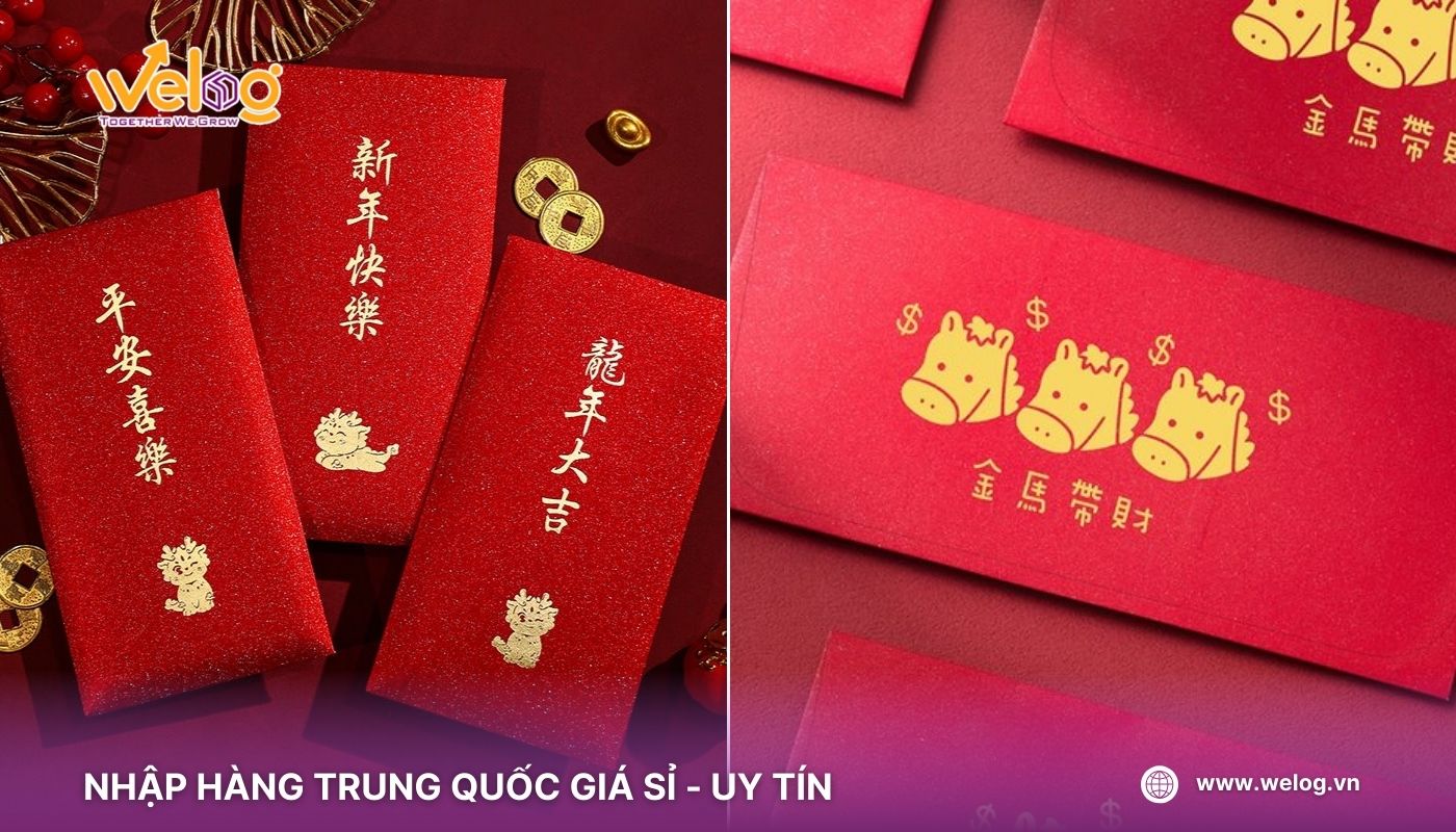 Nhập phong bao lì xì về kinh doanh hàng trang trí Tết