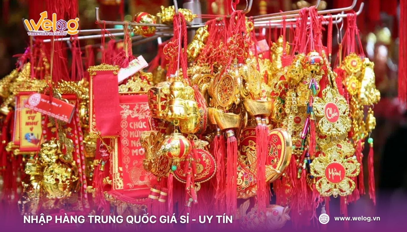 Nhập nguồn sỉ đồ trang trí Tết liễn treo cây