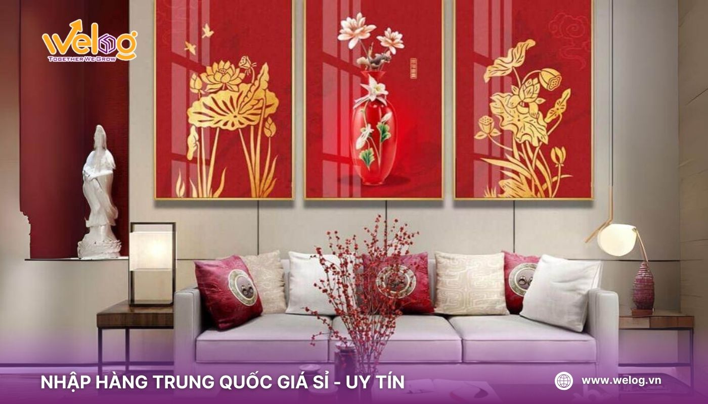 Nhập tranh decor về bán Tết