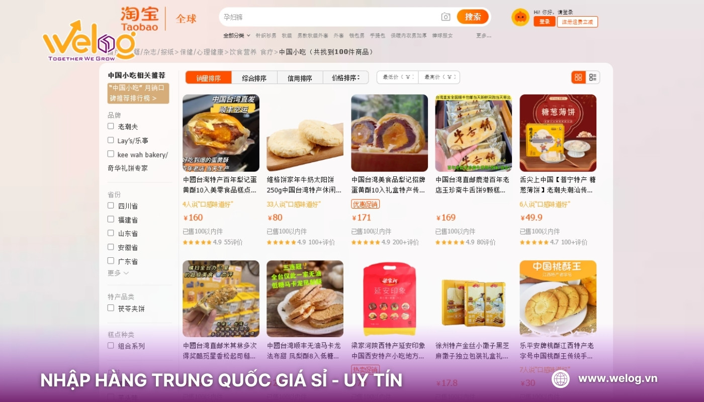 Tìm đồ ăn vặt nội địa Trung Quốc giá rẻ online giúp tiếp cận nguồn hàng đa dạng, giá rẻ