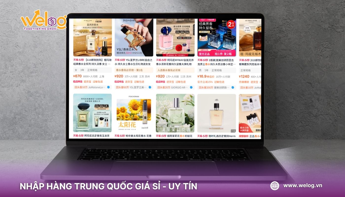Tìm nguồn hàng nước hoa Quảng Châu chính hãng trên sàn Tmall - B2C