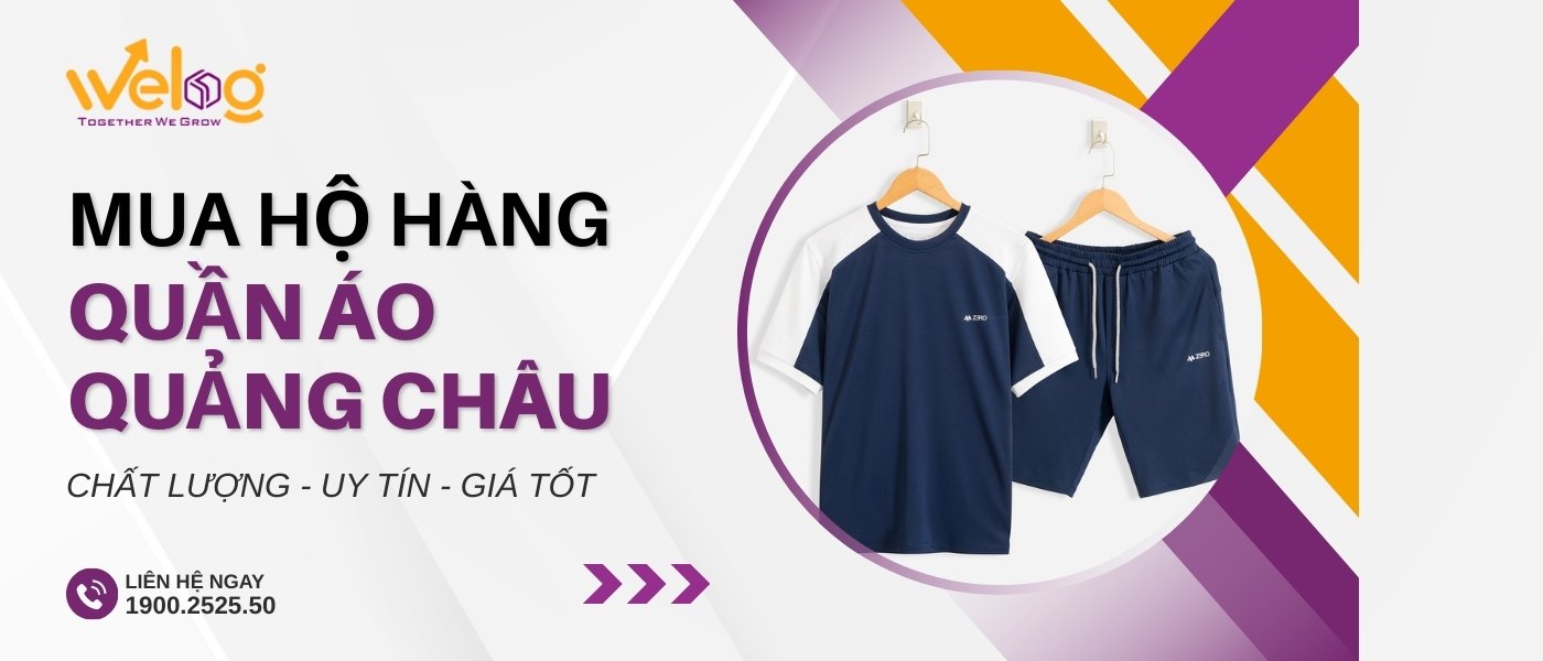 Order nguồn quần áo thể thao Quảng Châu dễ dàng hơn khi sử dụng dịch vụ của WeLog