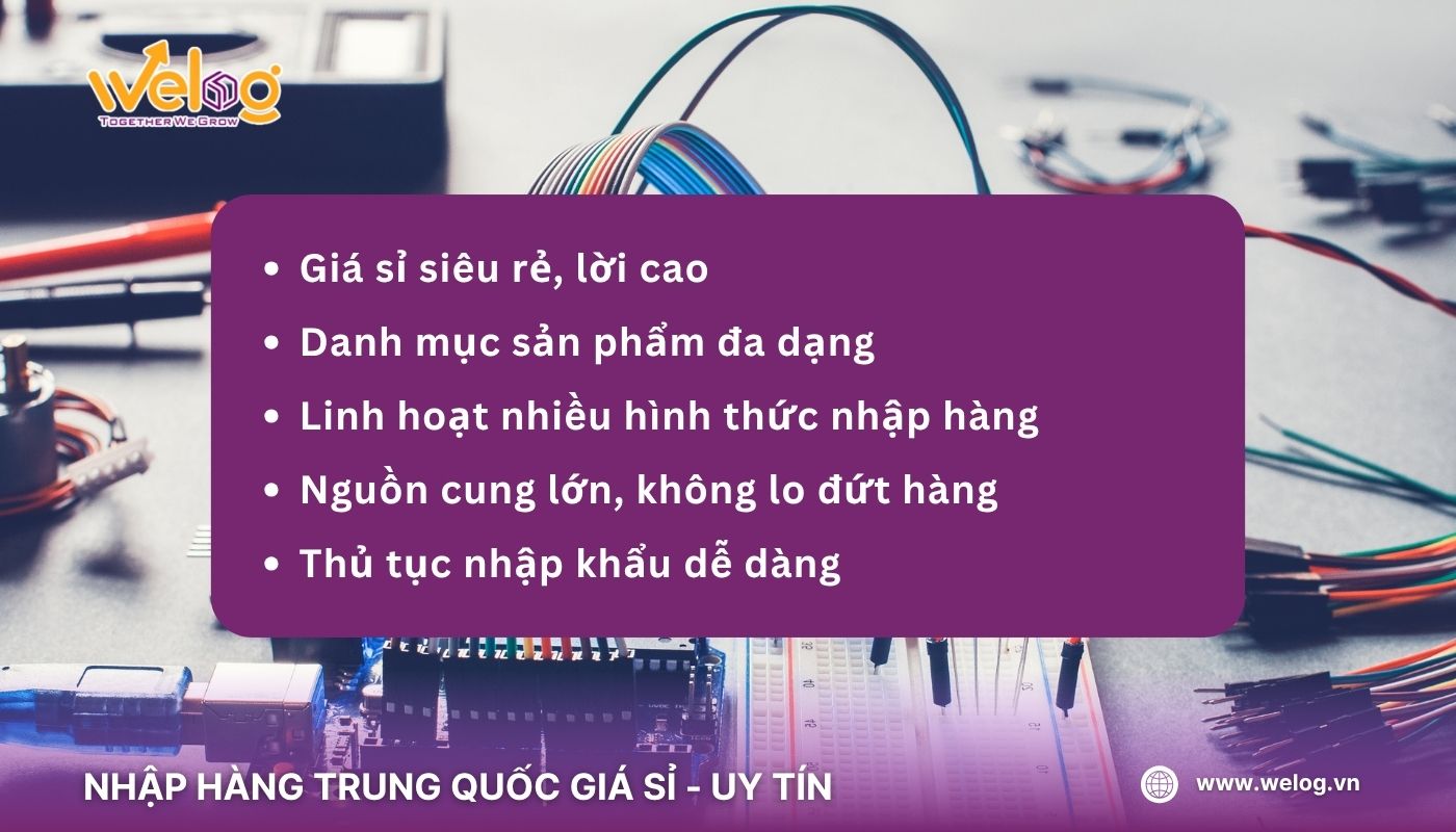 Nhập nguồn hàng linh kiện điện tử Quảng Châu có lợi thế gì?