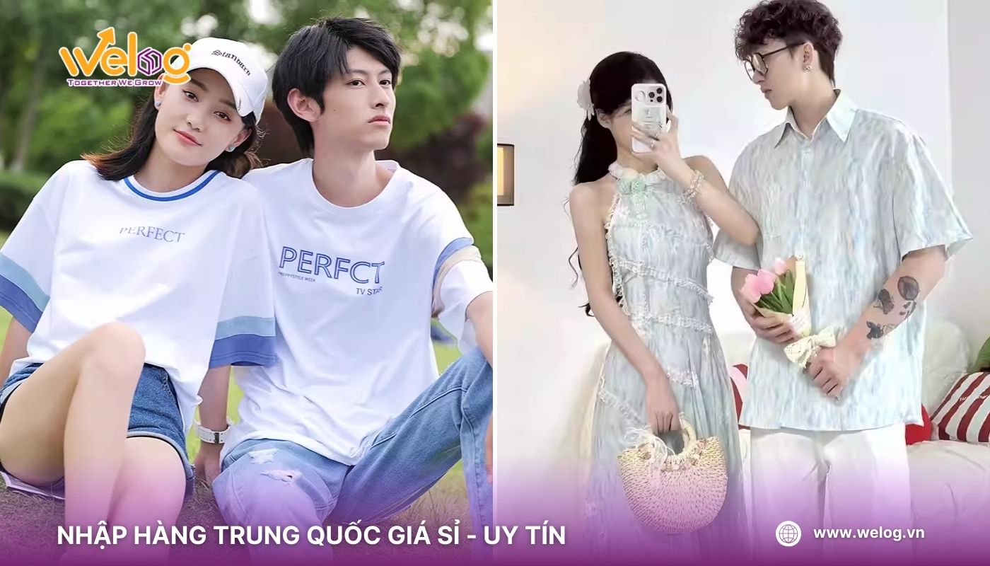 Nhập nguồn hàng đồ đôi Quảng Châu nam nữ