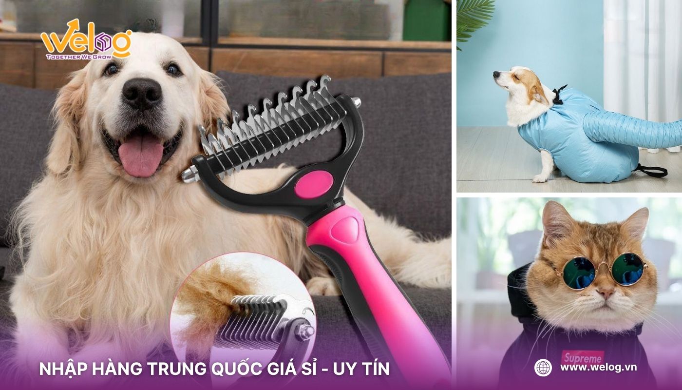 Nhập dụng cụ chăm sóc và làm đẹp cho thú cưng Trung Quốc