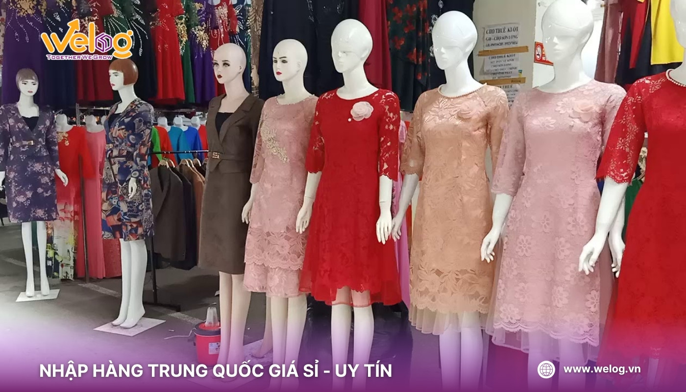 Lấy sỉ váy đầm Quảng Châu tại chợ
