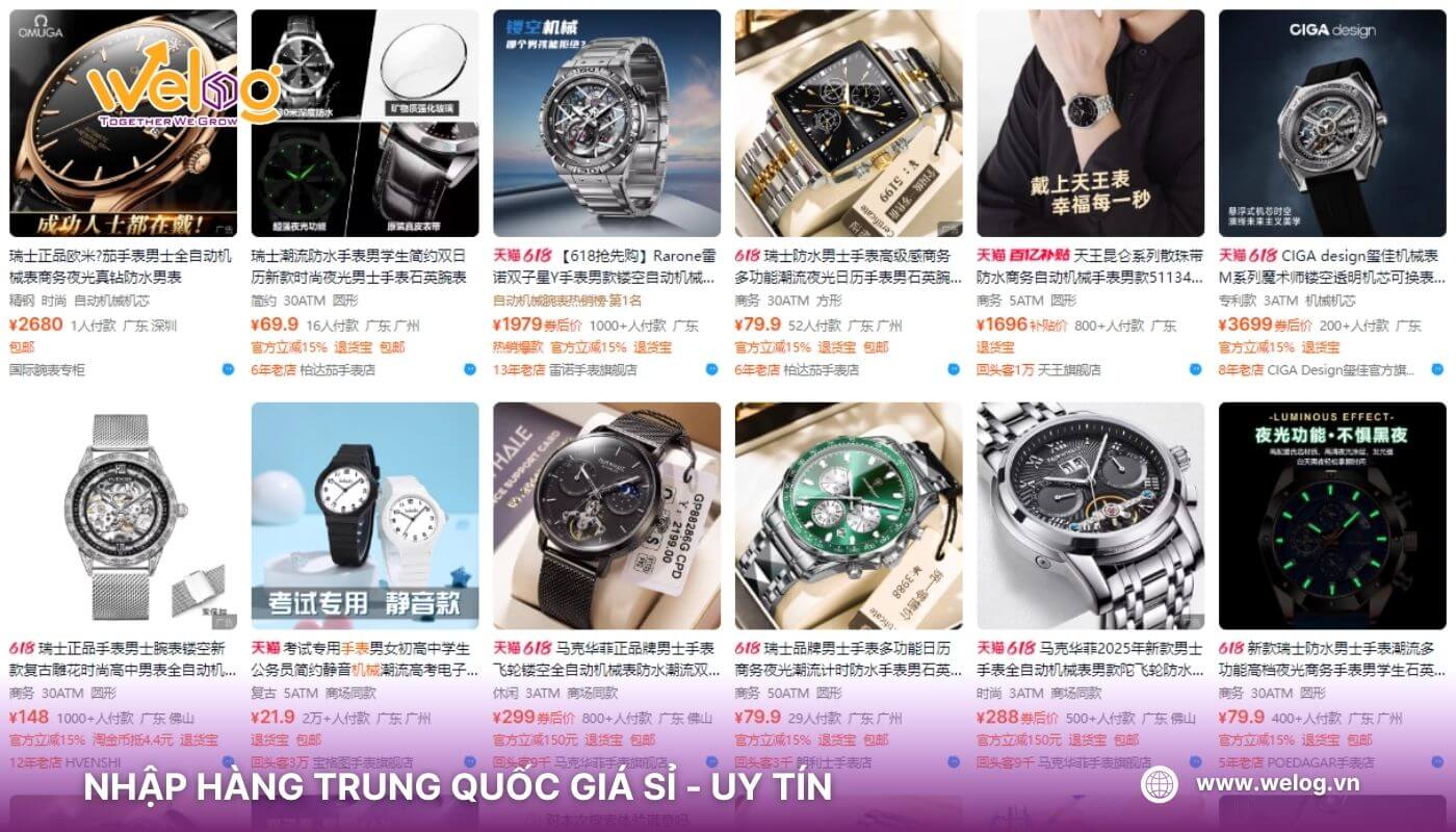 Có nên mua đồng hồ Trung Quốc trên các sàn TMĐT không?