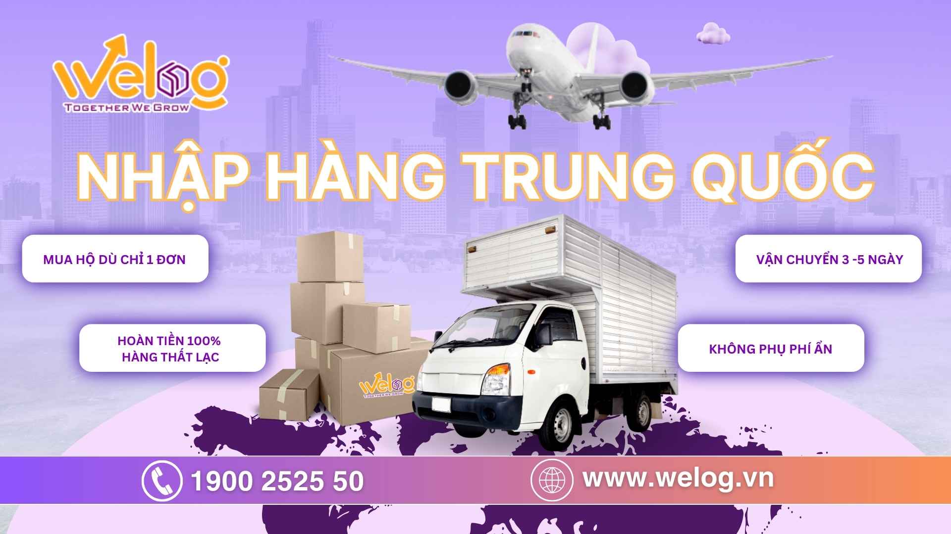 Nhập hàng Trung Quốc giá tốt cùng Welog