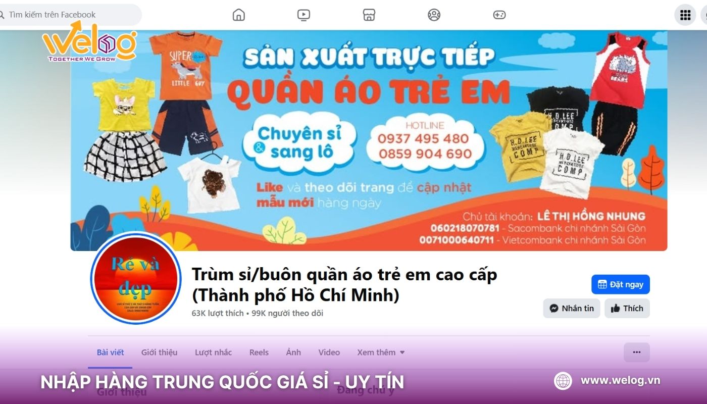 Tìm nguồn hàng quần áo trẻ em Quảng Châu trên các nền tảng mạng xã hội