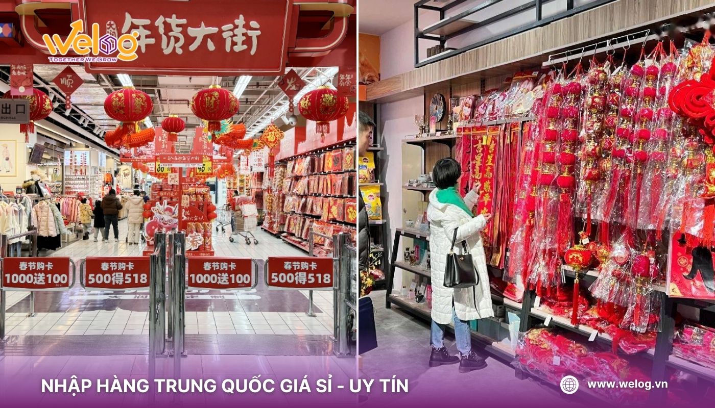 Nguồn sỉ đồ trang trí Tết tại Trung Quốc