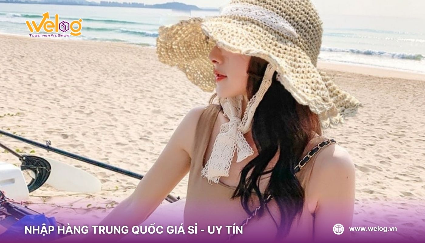 Nhập nguồn sỉ phụ kiện đi biển mũ chống nắng