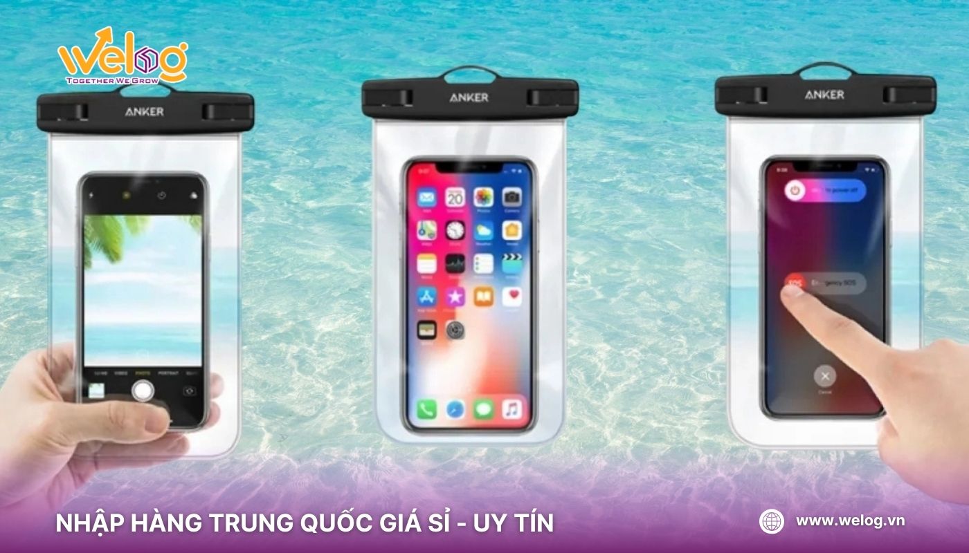 Túi chống nước điện thoại khi du lịch biển