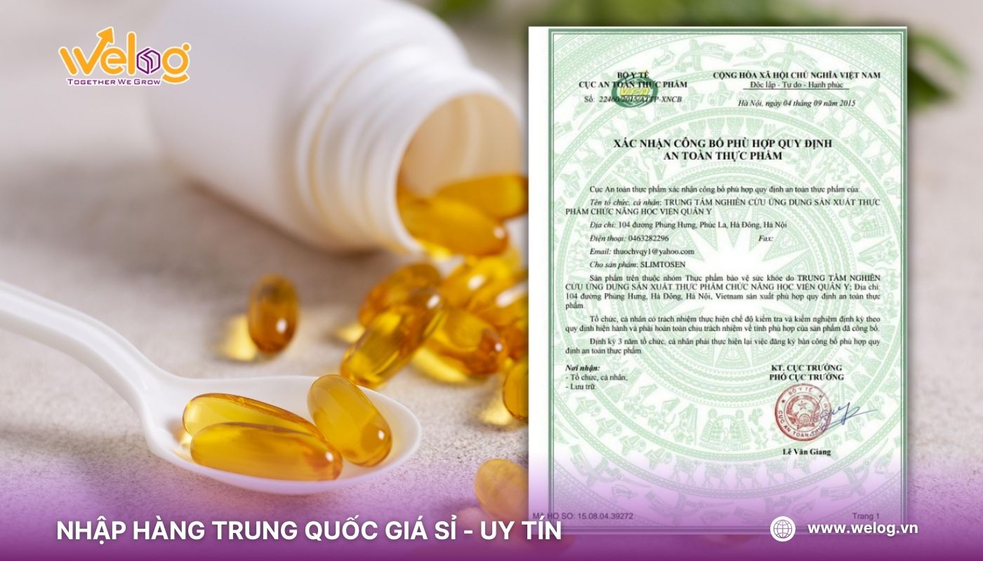 Thủ tục công bố thực phẩm chức năng nhập khẩu Trung Quốc