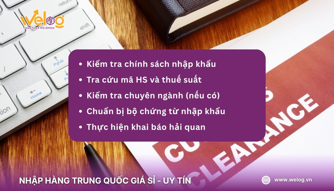 Thủ tục nhập khẩu linh kiện điện tử từ Trung Quốc đối với máy tính