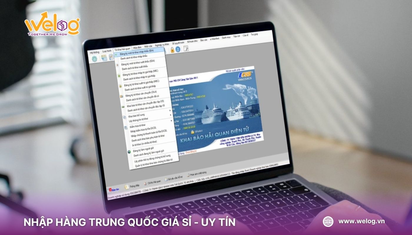 Gửi tờ khai hải quan điện tử cho chà là khô nhập khẩu