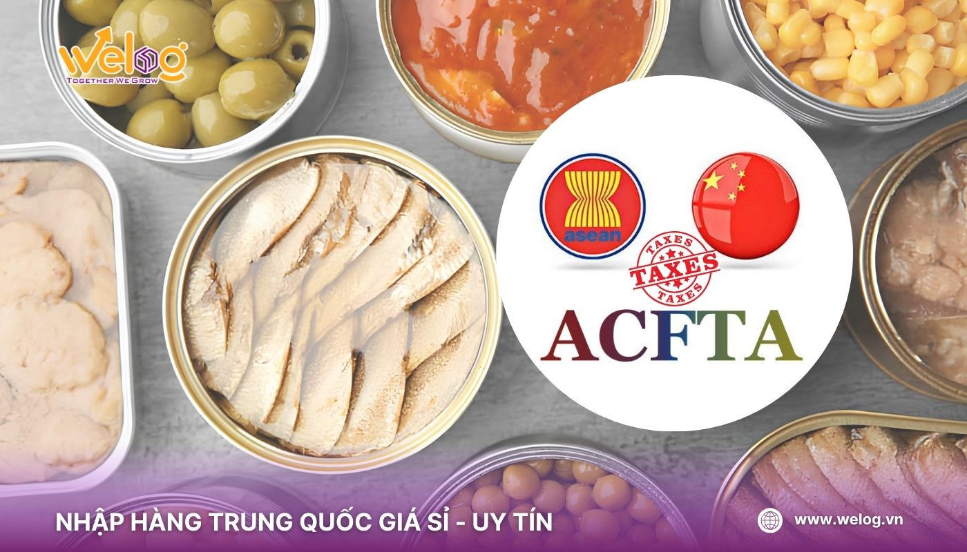 Thuế nhập khẩu thực phẩm đóng hộp từ Trung Quốc