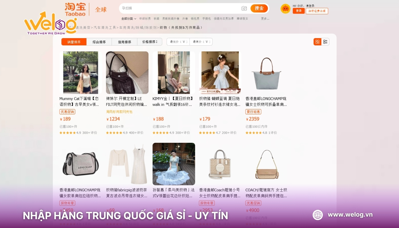 Dễ dàng đặt nguồn cung cấp vải Trung Quốc qua Taobao với giá gốc tận xưởng