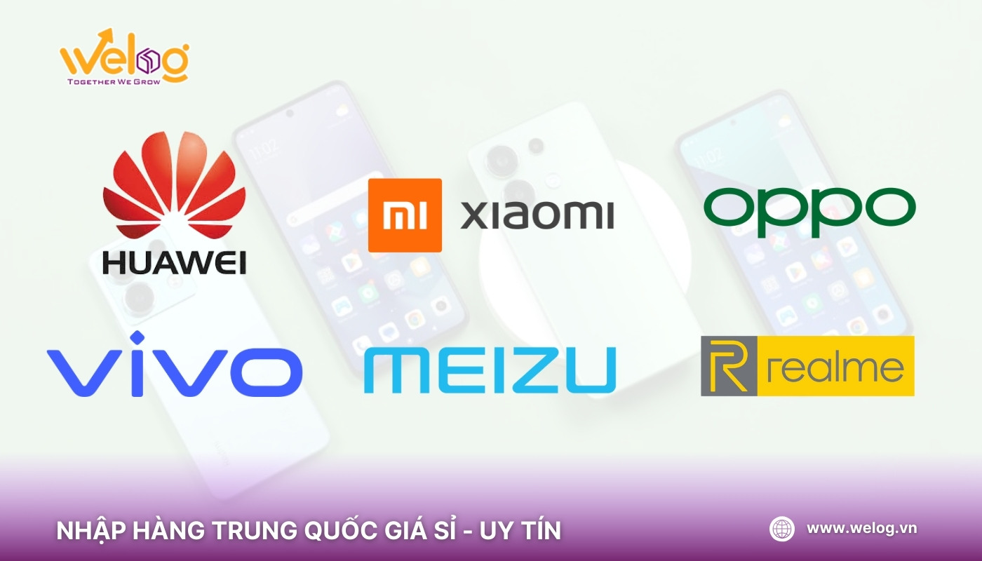 Hãng điện thoại nội địa Trung Xiaomi, Huawei, OPPO... 