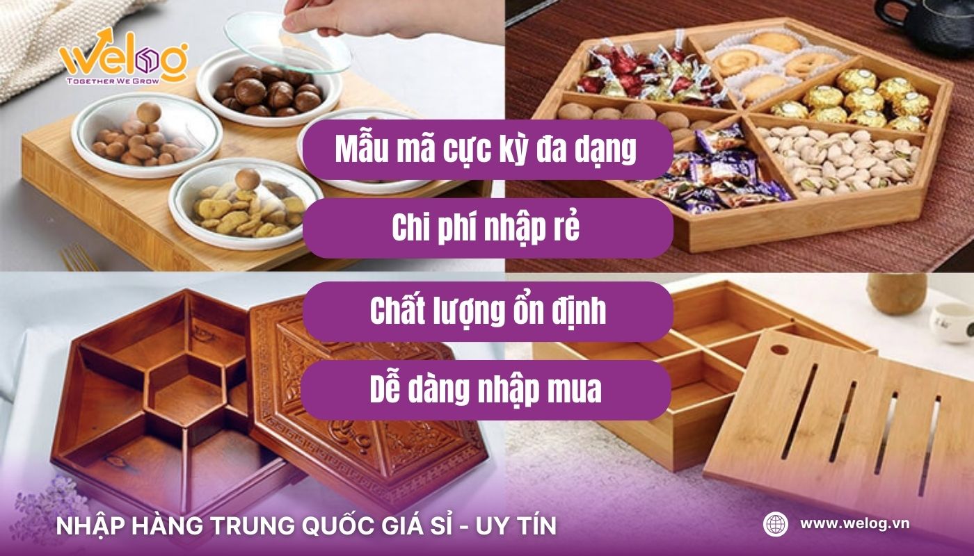 Lý do nên nhập khay mứt nội địa Trung để kinh doanh